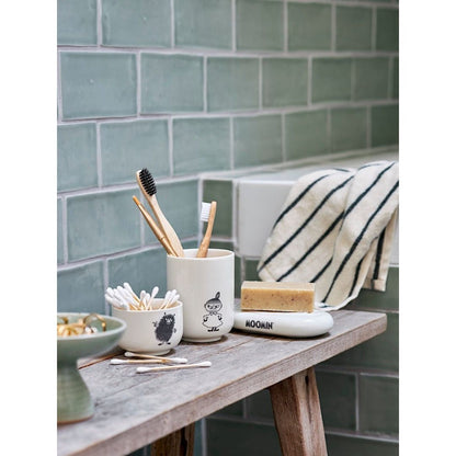 Mumitroldene vatpindekrus Valley White - A-grade porcelæn/keramik - Låg i silikone - Dsignhouse